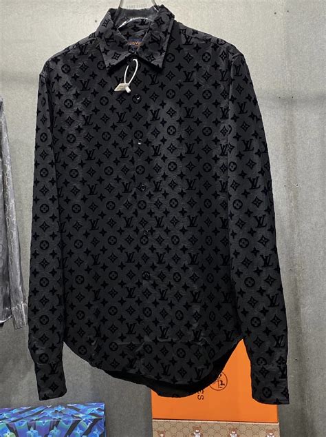 louis vuitton flocked monogram classic shirt|Louis Vuitton polo shirt.